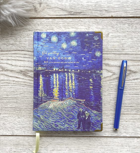 Libreta Van Gogh Starry Night Over the Rhone