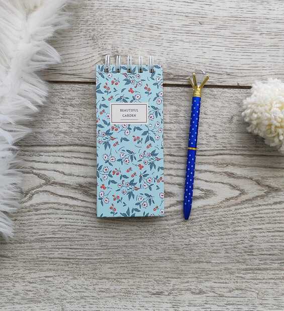 Mini Libreta Azul Claro