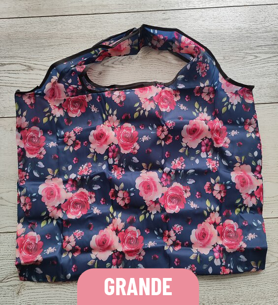 Bolsa Plegable Grande Flores G.