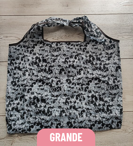 Bolsa Plegable Grande Mickey Mouse B/N