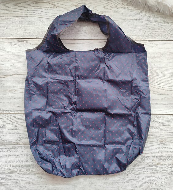 Bolsa Plegable Mediana Puntos Rojos