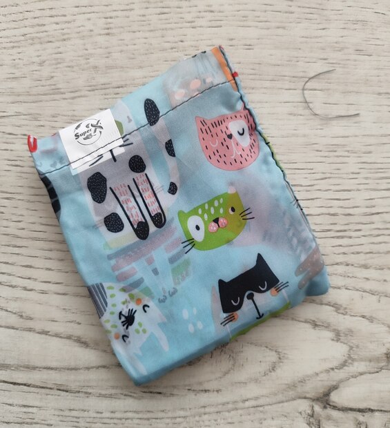 Bolsa Plegable Mediana Gatos Saltando