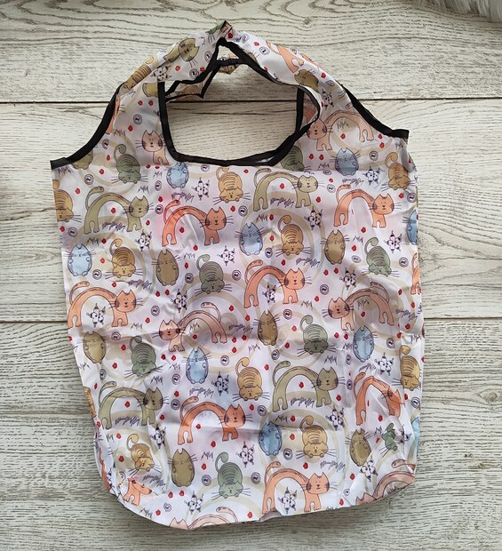 Bolsa Plegable Mediana Gatos Arco