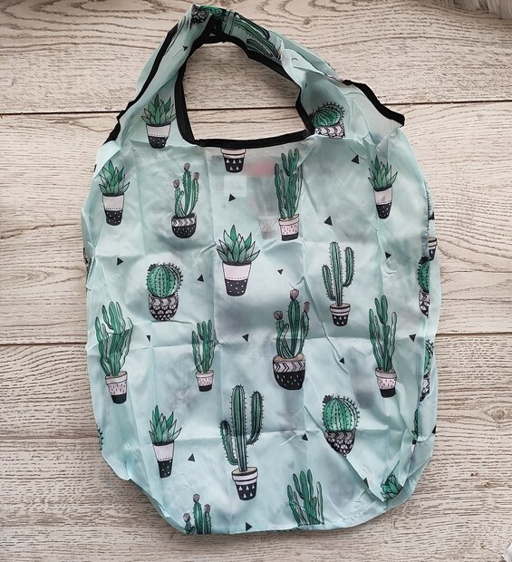 Bolsa Plegable Mediana Cactus