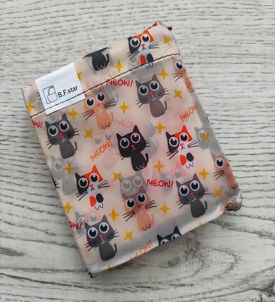 Bolsa Plegable Mediana Gatos Ojos Grandes