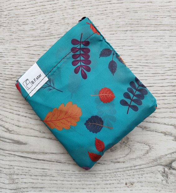 Bolsa Plegable Mediana Hojas
