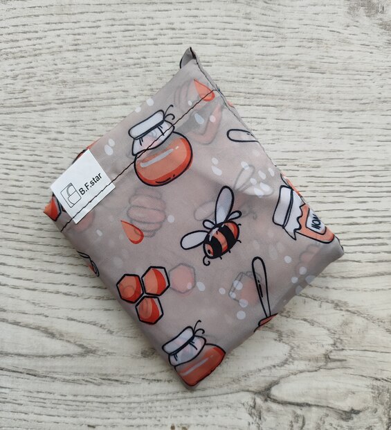 Bolsa Plegable Mediana Abejas y Miel