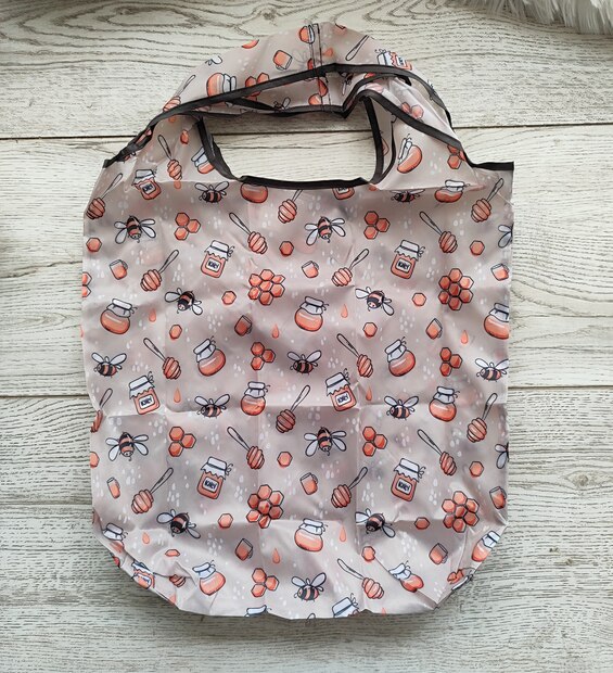 Bolsa Plegable Mediana Abejas y Miel