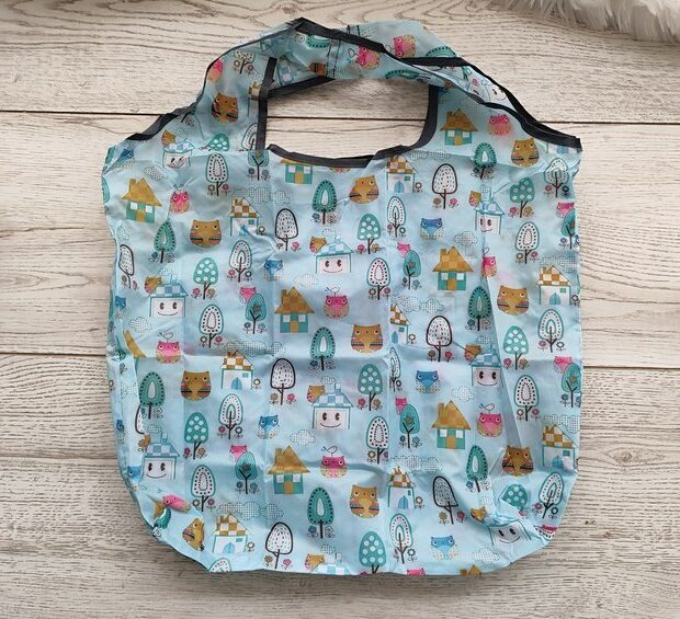 Bolsa Plegable Mediana Búhos y Bosque