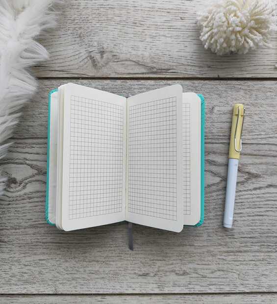 Mini Libreta Azul Turquesa