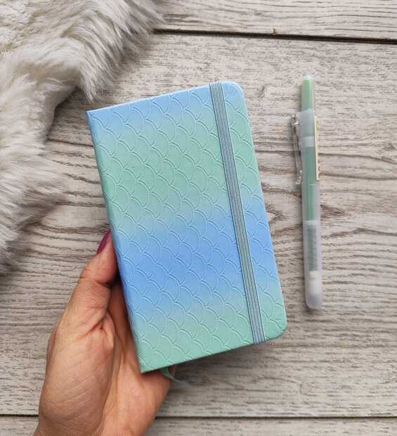 Mini Libreta Degradé Azul