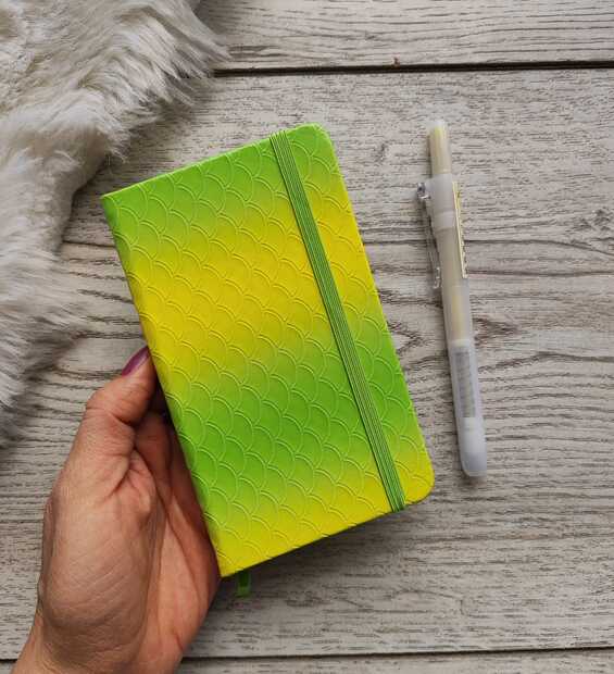 Mini Libreta Degradé Verde