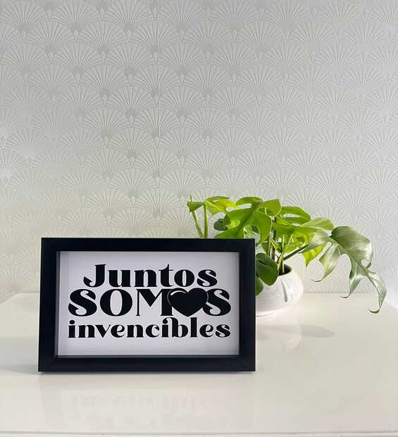 Cuadro Mensaje Amor Juntos