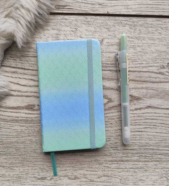 Mini Libreta Degradé Azul