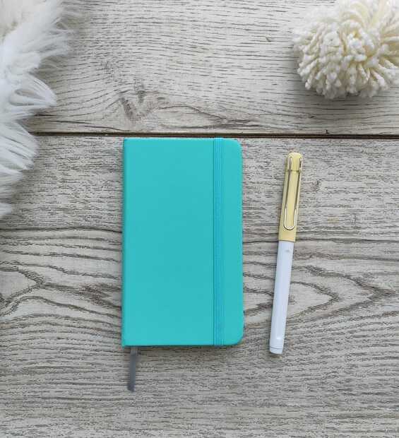 Mini Libreta Azul Turquesa