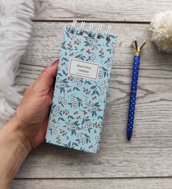 Mini Libreta Azul Claro