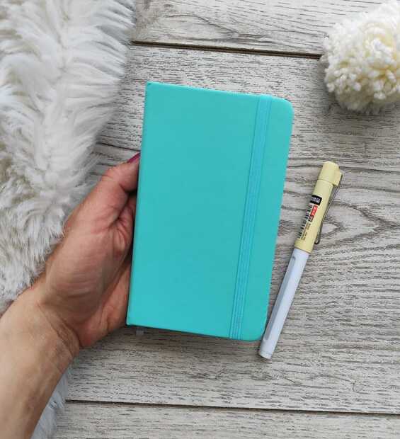 Mini Libreta Azul Turquesa