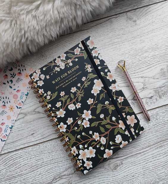 Cuaderno Argollado Grande Flores