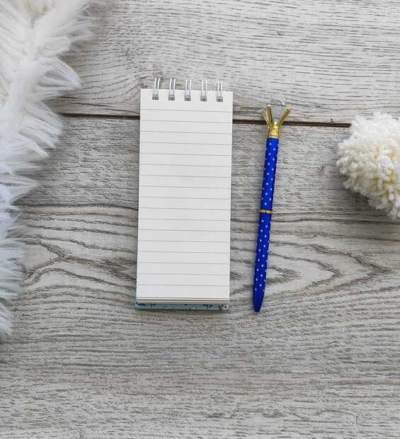 Mini Libreta Azul Claro