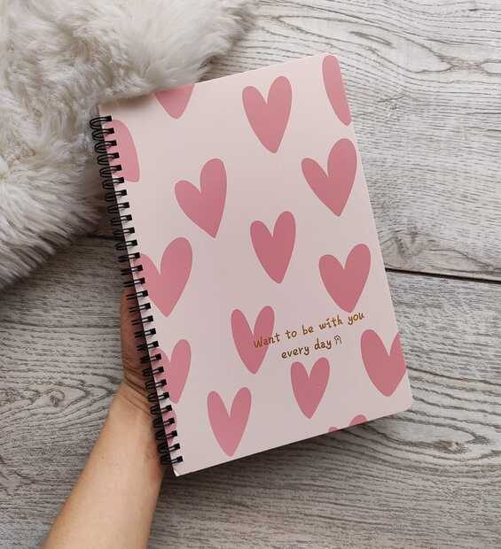 Cuaderno Argollado Corazones