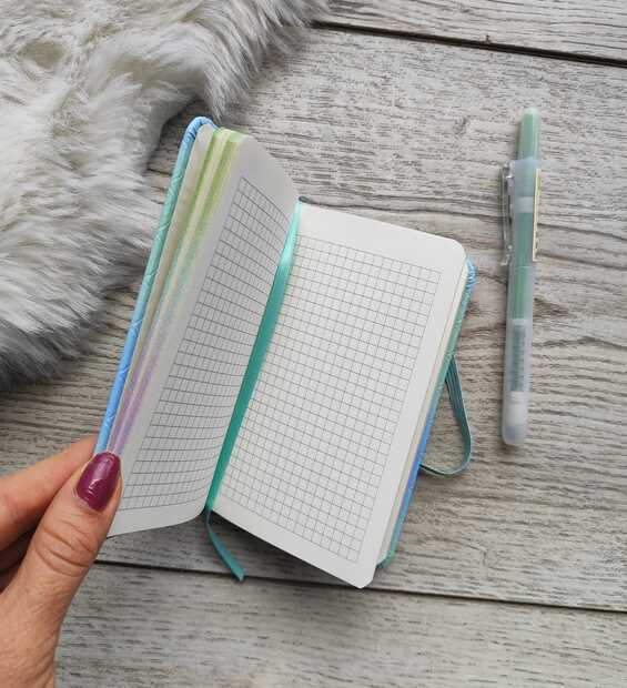 Mini Libreta Degradé Azul