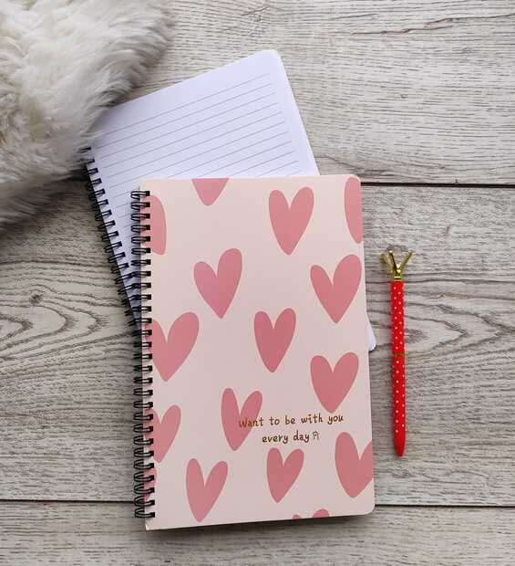 Cuaderno Argollado Corazones