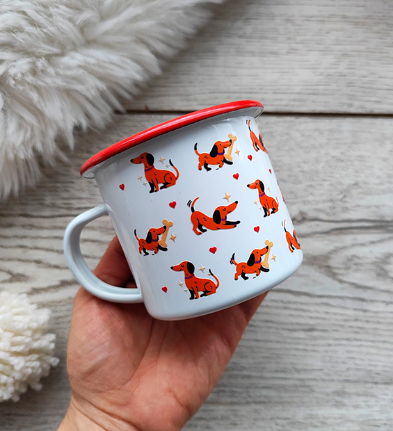 Taza Salchichas Rojos