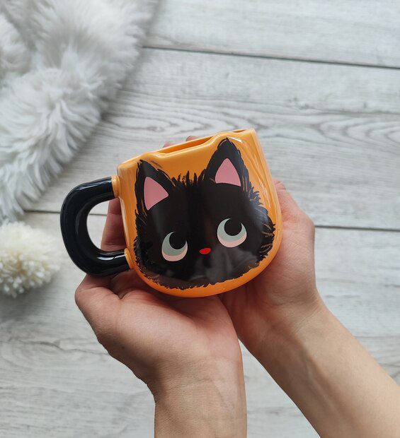 Taza Gato Naranja