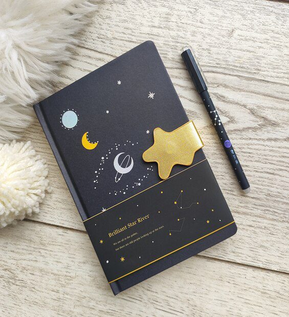 Libreta Negra Lunas Planetas