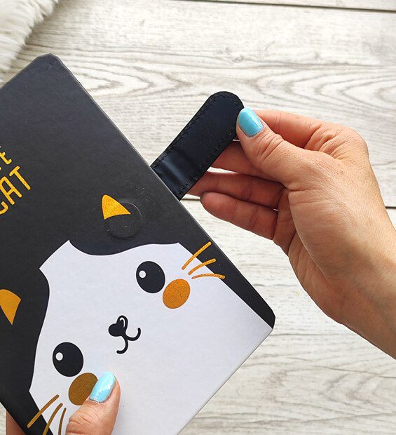 Libreta Cute Cat Negra * Gato