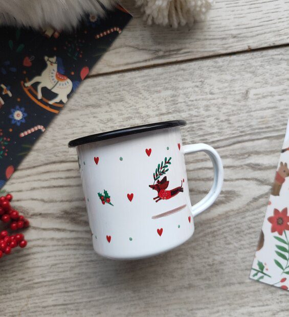 Taza Peltre * Perrito Salchicha